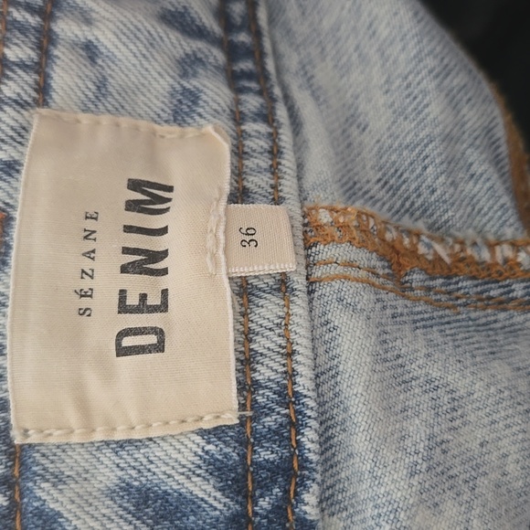 Sézane Le Crop Blue Edge Jeans | French Girl Style I VGUC, size 36 4US - Picture 13 of 13